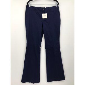 Chaiken & Capone Cindy Bootcut Chino Pant Navy Blue Size 8 NEW